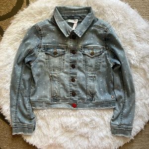 Matilda Jane Denim Dreams Jacket size 12 polka dot